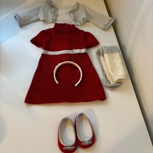 American Girl Doll 2010 Retired Ruby And Ribbon Dress Holiday Outfit in …
